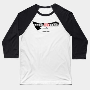 Tropical Punk Records Guitar Logo Baseball T-Shirt